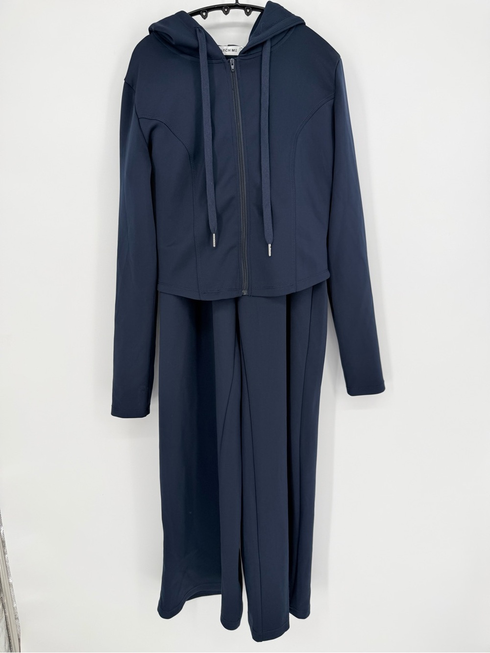 Women's Navy Hooded Zip Jacket with Matching Jogger Pants